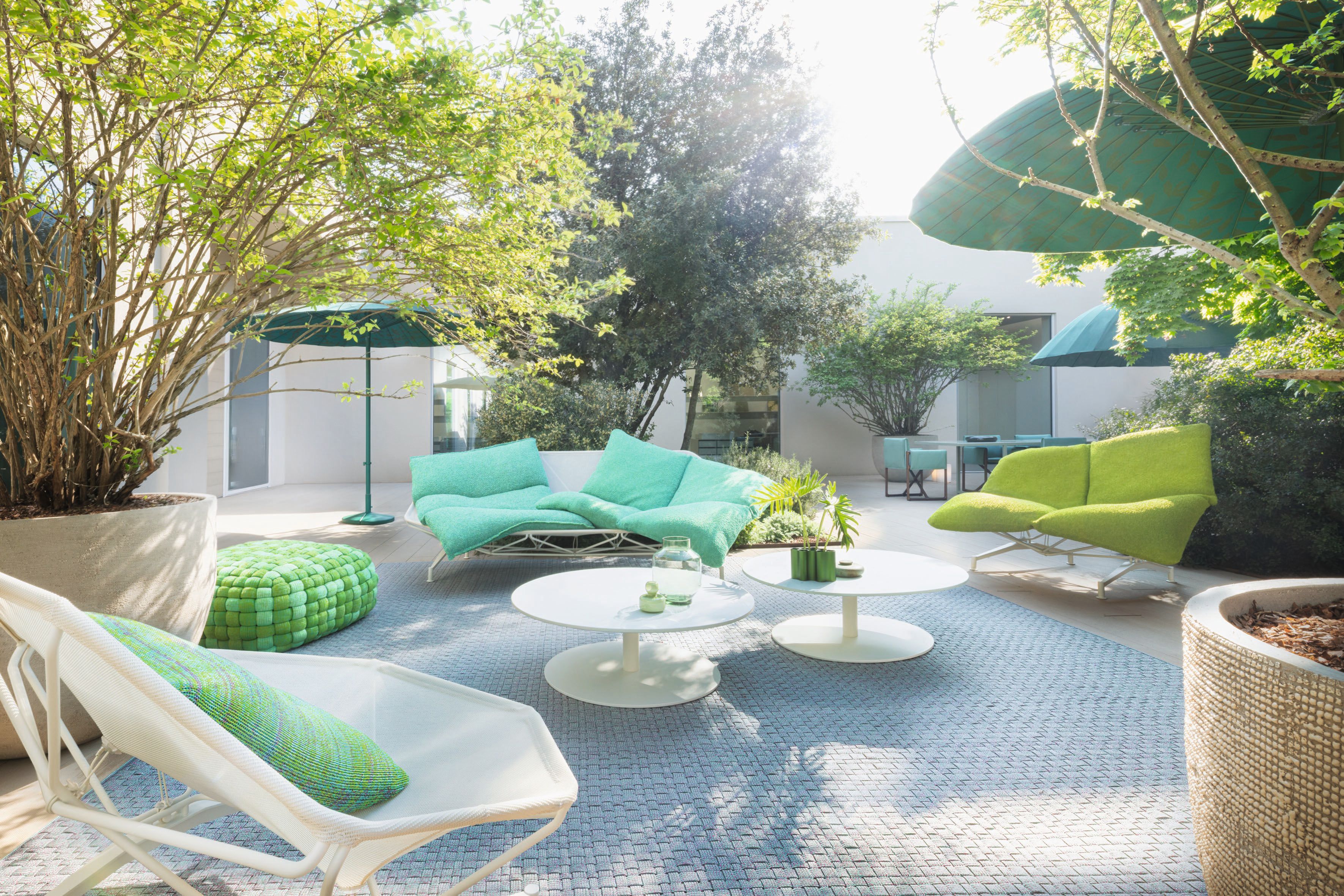 Садовый стул из нержавеющей стали и ткани Paola Lenti Alma ARCH-00024594 - Вид №2