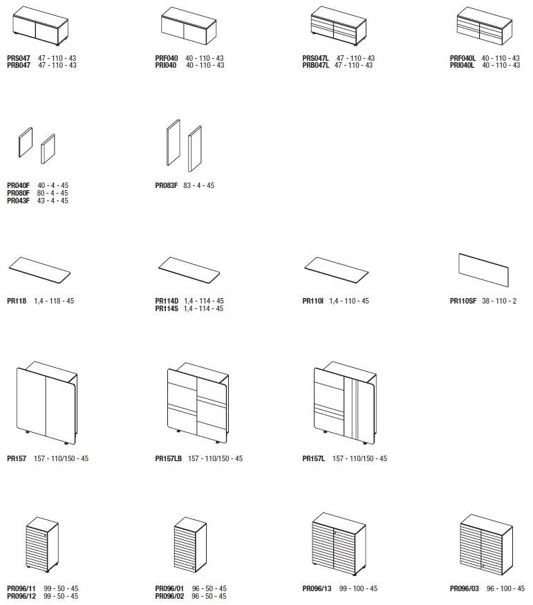 NEWTOM by Ultom Лакированная тумба для офиса с распашными дверцами Prospero sun-id-1480007 - Вид №1