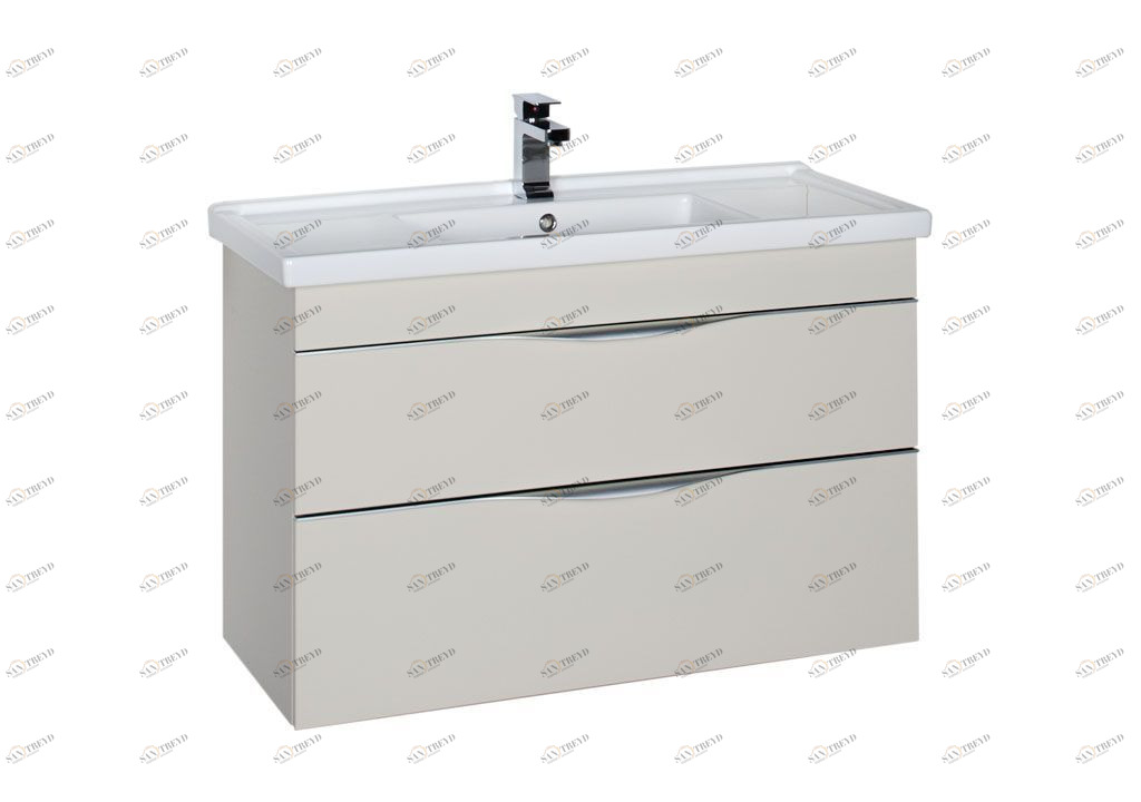 Тумба с раковиной Aquanet Эвора 100 крем 0018401400182325