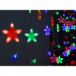 82309534 Электрогирлянда комнатная «Занавес» 2.5x1 м 136 LED мультисвет IP20