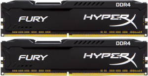 HX424C15FBK2/8 8gb 2400mhz ddr4 cl15 dimm (kit of 2) hyperx fury black Kingston