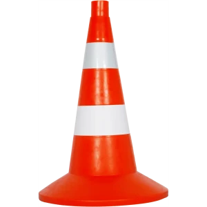 Конус мягкий комбинированный большой, цвет оранжевый