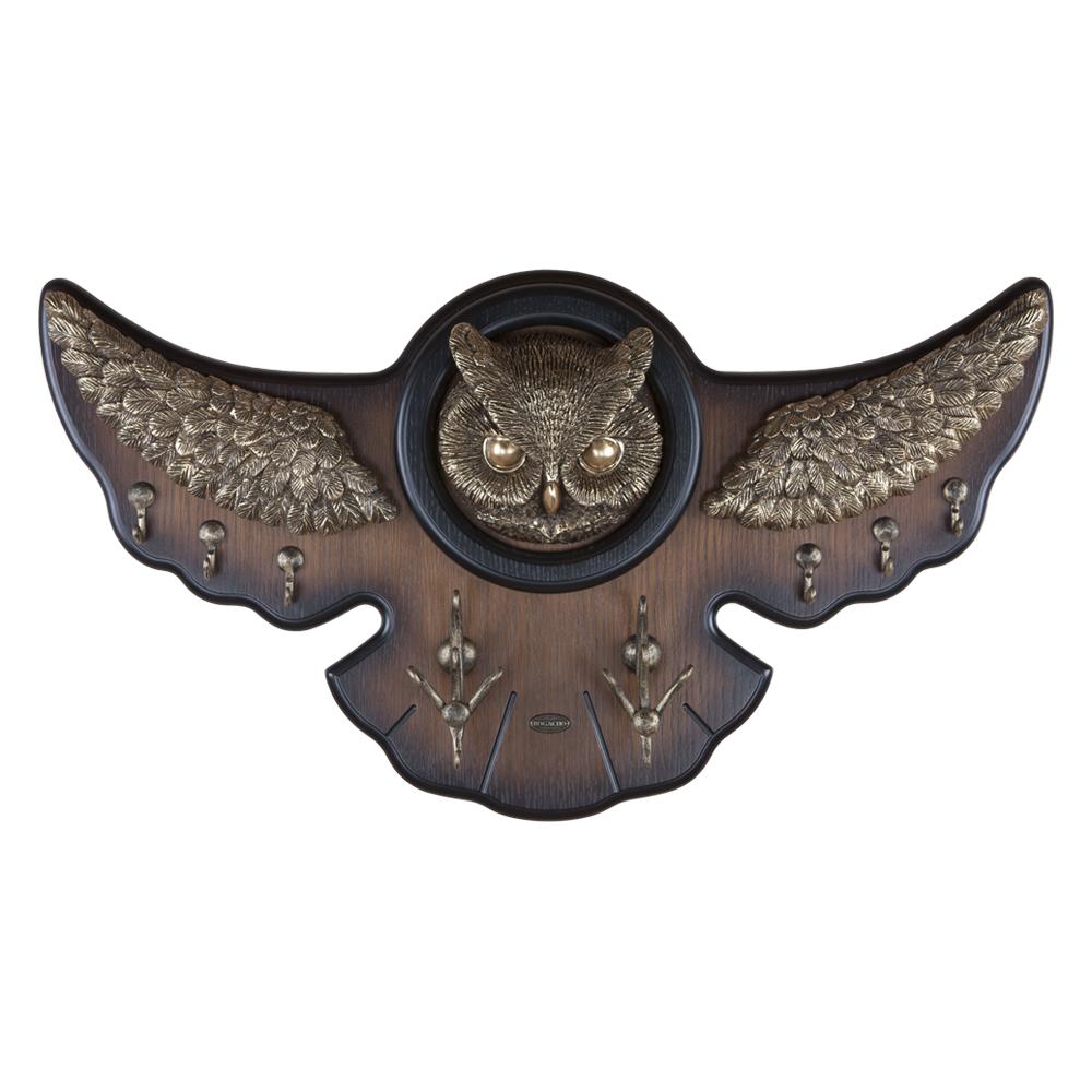 11507 Вешалка настенная Bubo Орех Бронза BOGACHO 4627138184769