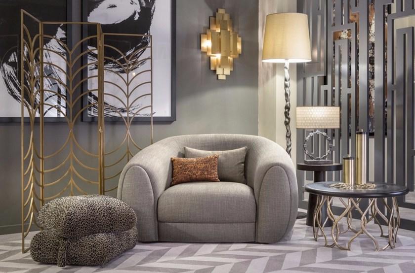 Hamilton Conte Paris Кресло из ткани с подлокотниками Barnabas sun-id-1373050 - Вид №3