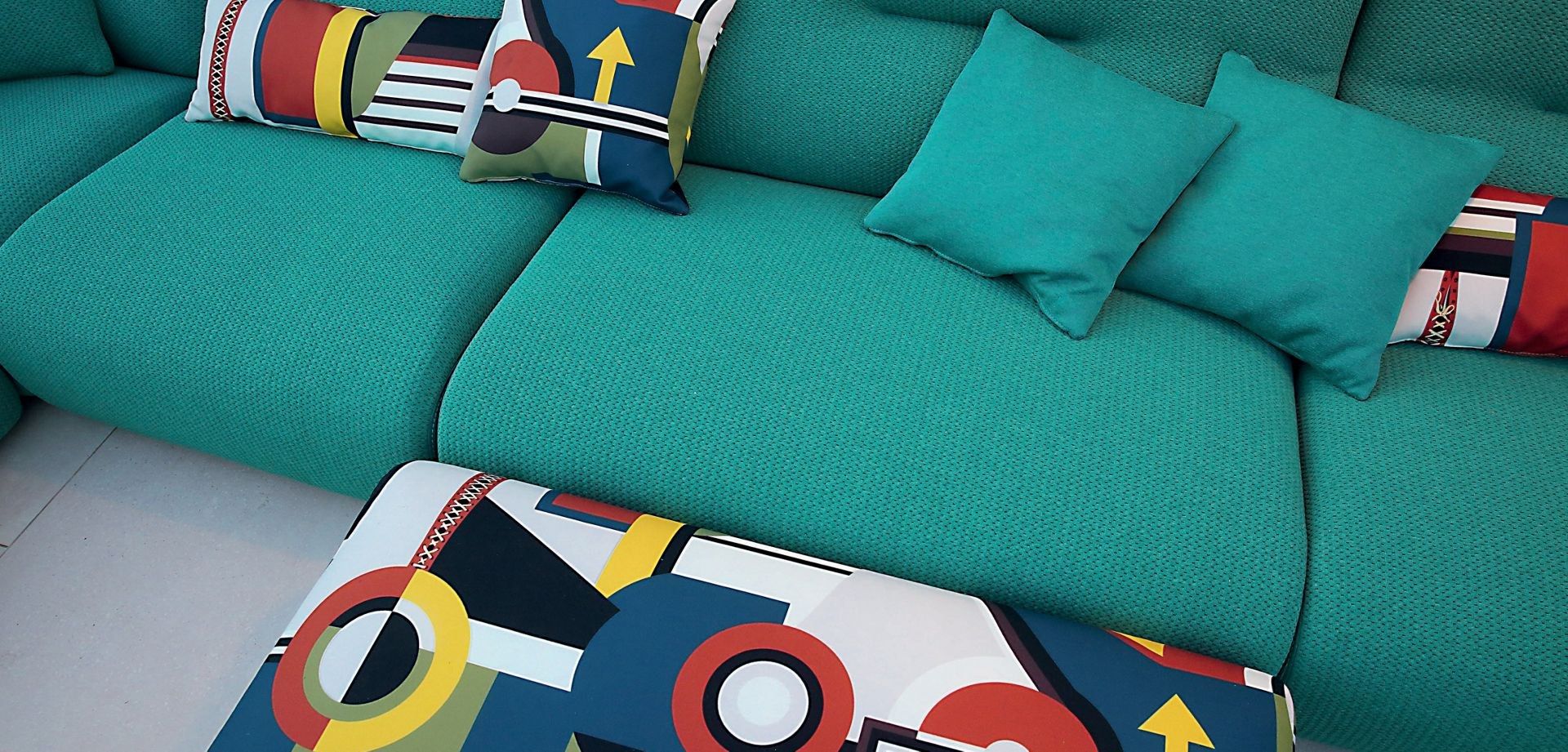 Секционный садовый диван из ткани ROCHE BOBOIS Temps Calme ARCH-00028174 - Вид №5