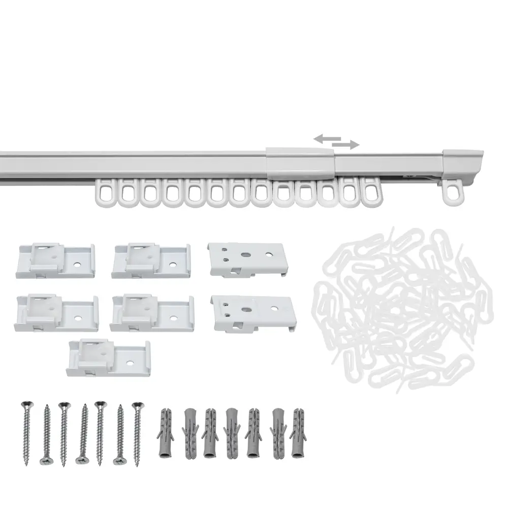 Карниз шинный Kreaforta Simple - телескопический для штор 200-360 см 89432753 STLM-1582291 - Вид №3