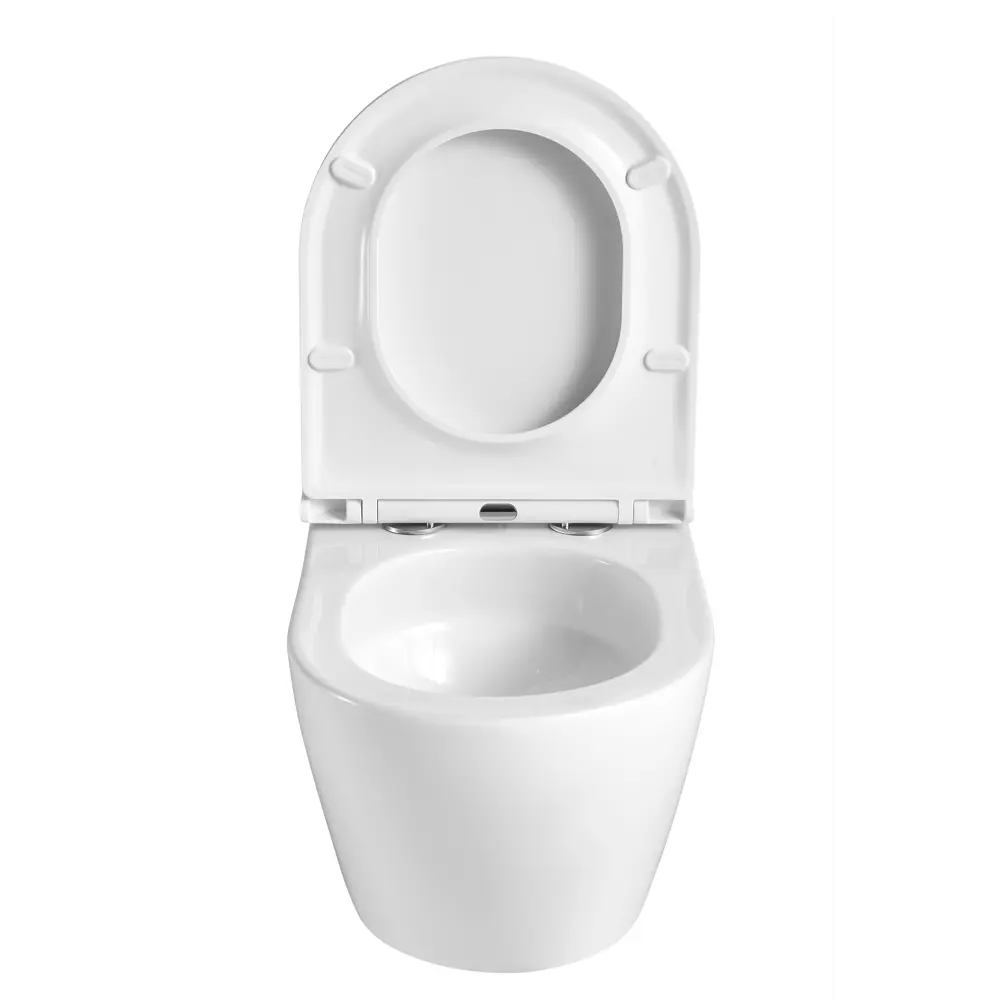 Комплект инсталляция и унитаз Culto Eddy безободковый с микролифтом клавиша цвет белый STLM-2103551 - Вид №1