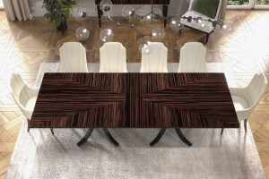 Прямоугольный стол из шпона