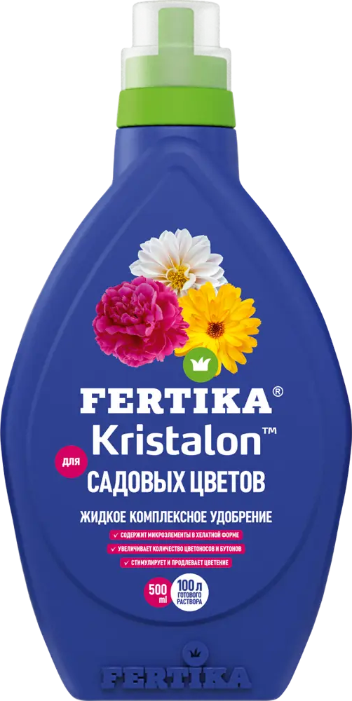 FERTIKA Кристалон — жидкое удобрение для пышного цветения садовых растений 18415669