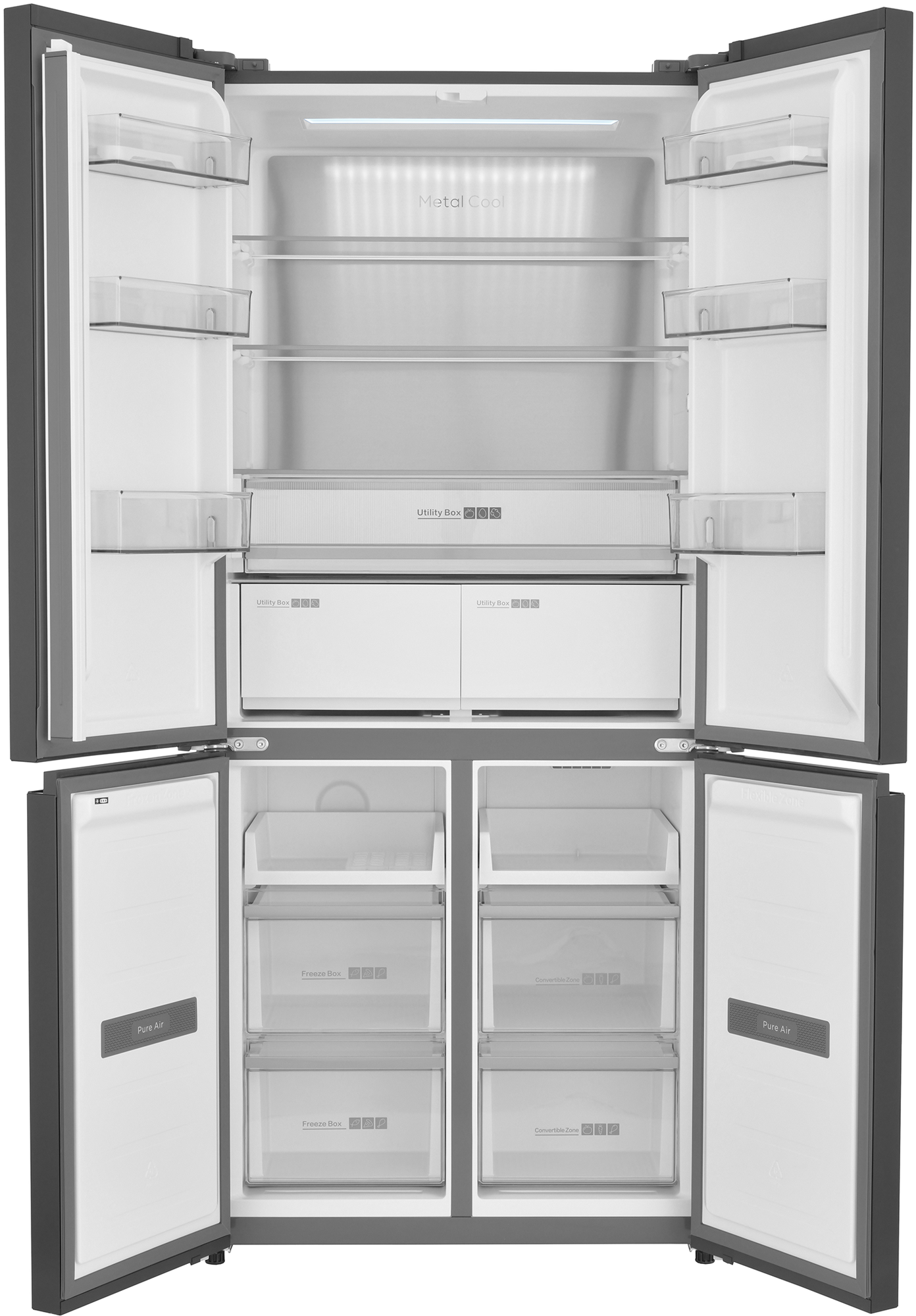 9238024 Холодильник Side by Side   ZUGEL ZRCDI456XB Slot-In черный STDN-0034025 - Вид №3