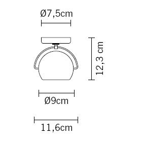 Fabbian Beluga Steel D57G11 15 настенный///потолочный 61024 - Вид №3