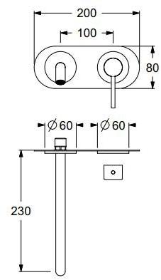 GUGLIELMI Смеситель для умывальника, однорычажный Sprint Fiin05877 - Вид №3