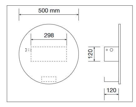 Зеркало Olycale® низкотемпературный полотенцесушитель CINIER ARCH-00086860 - Вид №4