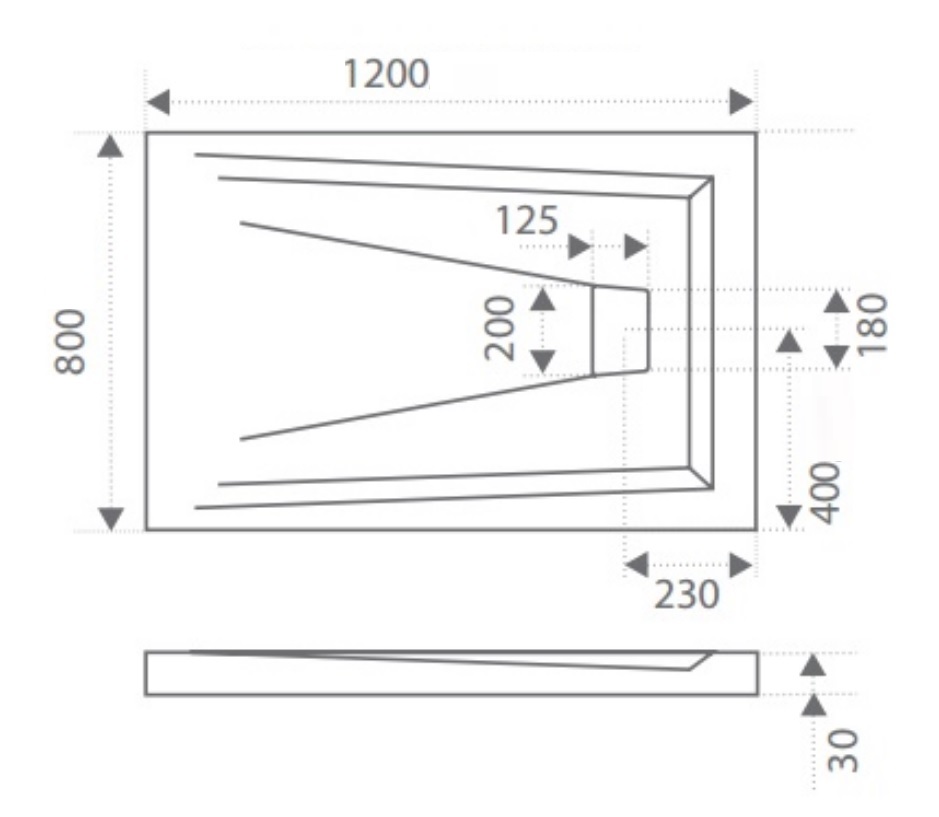 ЛП00031 Поддон Bas Атриум Santreyd  - Вид №1