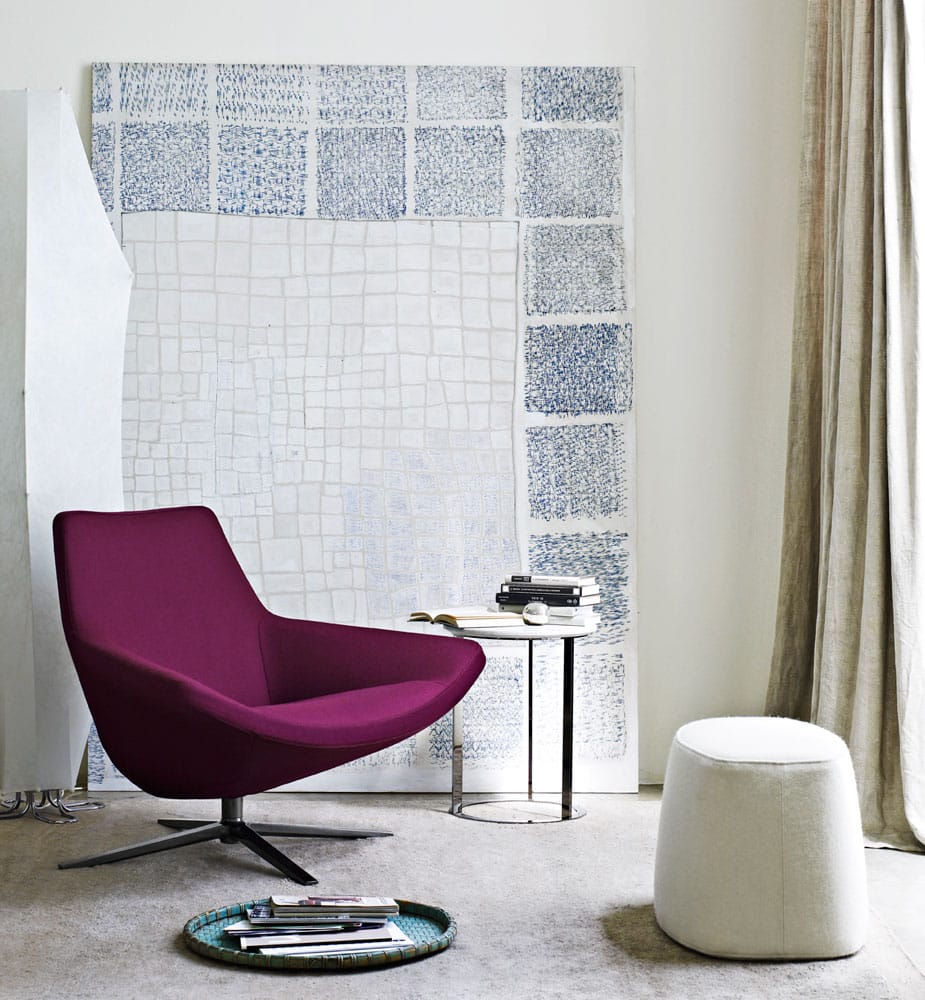 Тканевое вращающееся кресло B&B Italia ARCH-00139374 - Вид №2