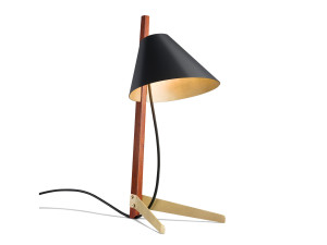 Настольная лампа из металла и дерева