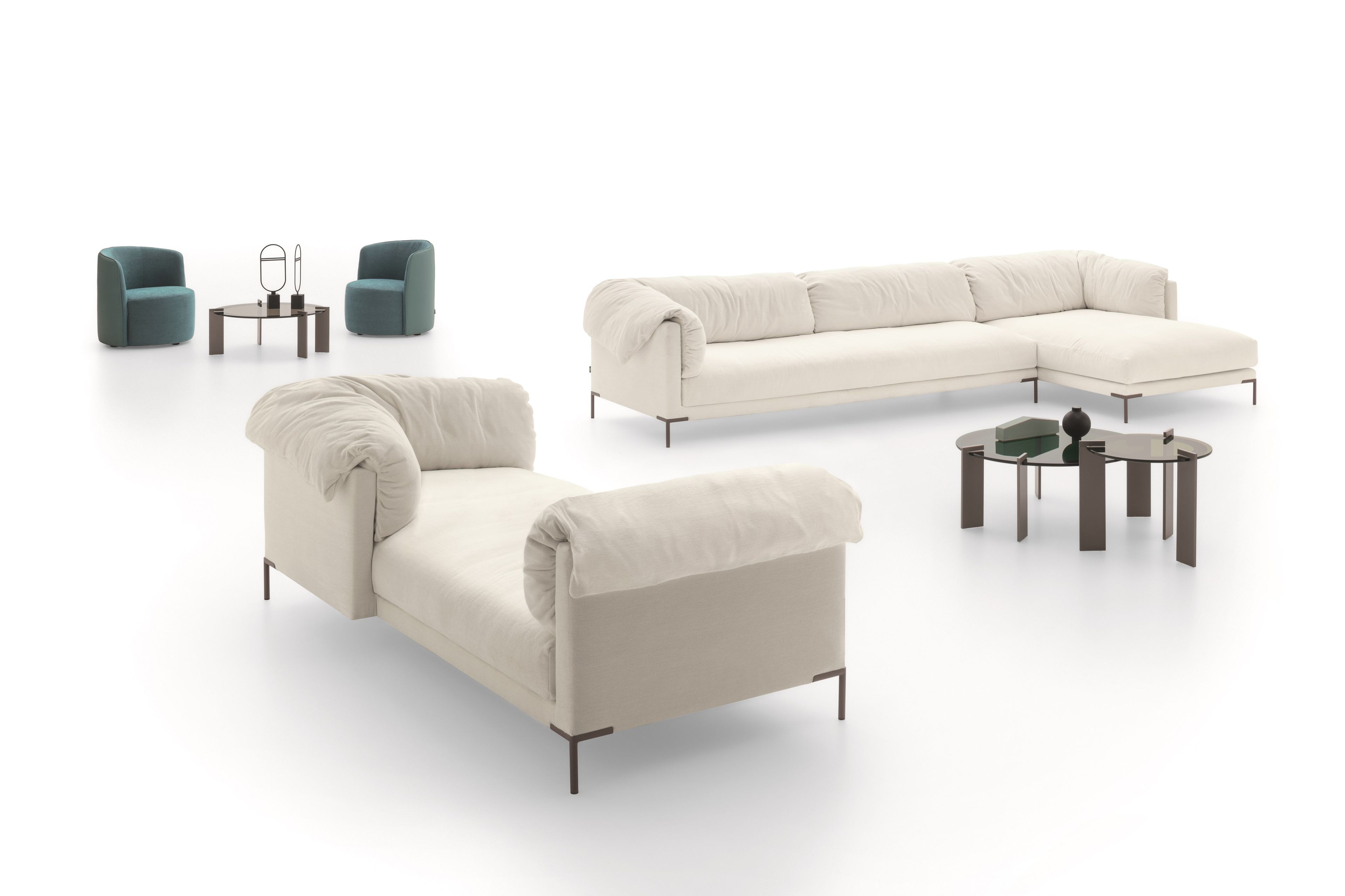 Съемный диван из ткани Ditre Italia Drop ARCH-00110848 - Вид №1