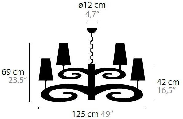ILFARI Подвесной светильник из металла Lazy sunday 11422/11423/11426 - Вид №4