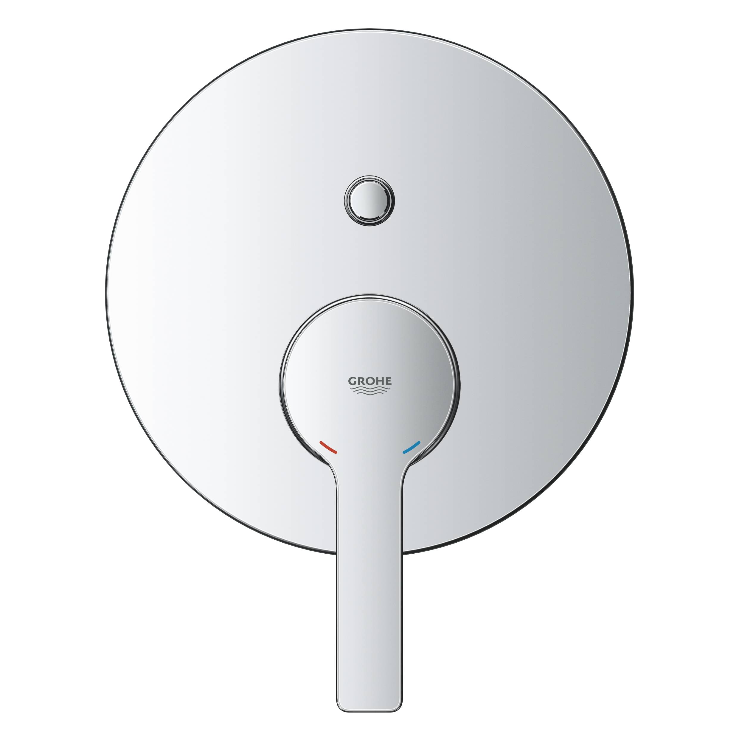 Смеситель однорычажный для ванны GROHE Lineare New, круглая розетка, хром (24064001) - Вид №2