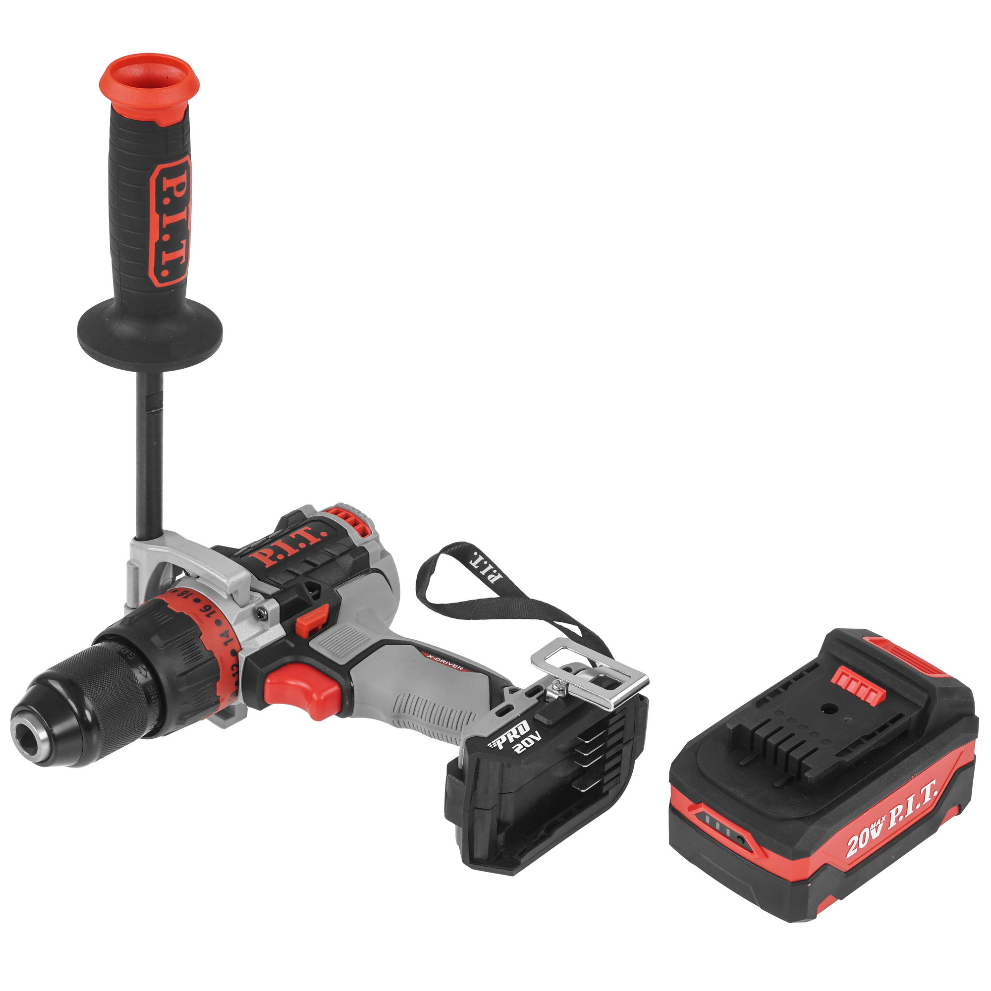 Дрель-шуруповерт PIT PSB20H-13C/1 X-DRIVER OnePower 20V 9086500 STDN-0080517 - Вид №5