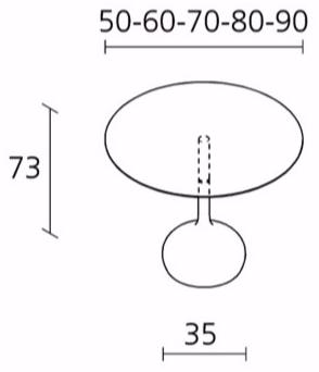 Alias Круглый стол с бетонным основанием Saen sun-id-1412746 - Вид №8