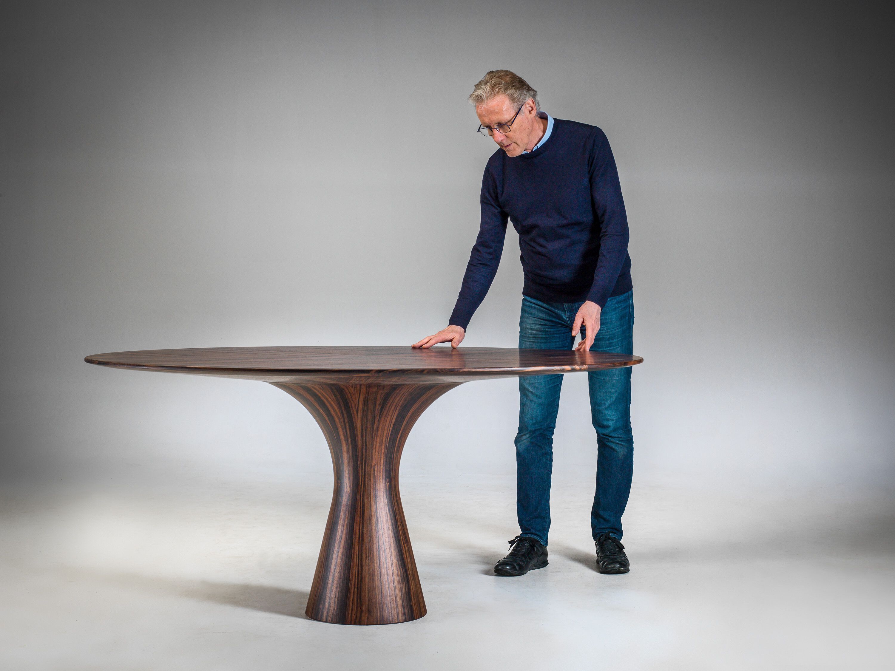 Круглый деревянный обеденный стол Alinea Design Objects ANGELO W ARCH-00110989