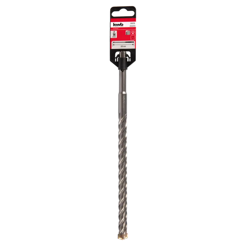 Бур KWB SDS-plus 14×260 мм для профессионального бетона и камня 89387007 STLM-1524207 - Вид №3