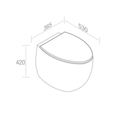 S557T0R0V7.104 Приставной унитаз напольный Черный A. e T. Italia Dot Италия AeT ITALIA DOT 2.0 - Вид №5