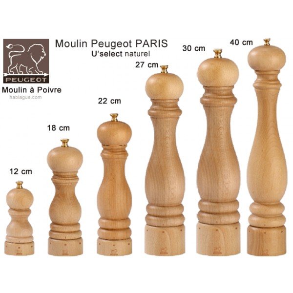 Мельница для соли светлое дерево 18 см Paris PEUGEOT ДИЗАЙНЕРСКИЕ 00-3952142 Бежевый  - Вид №2