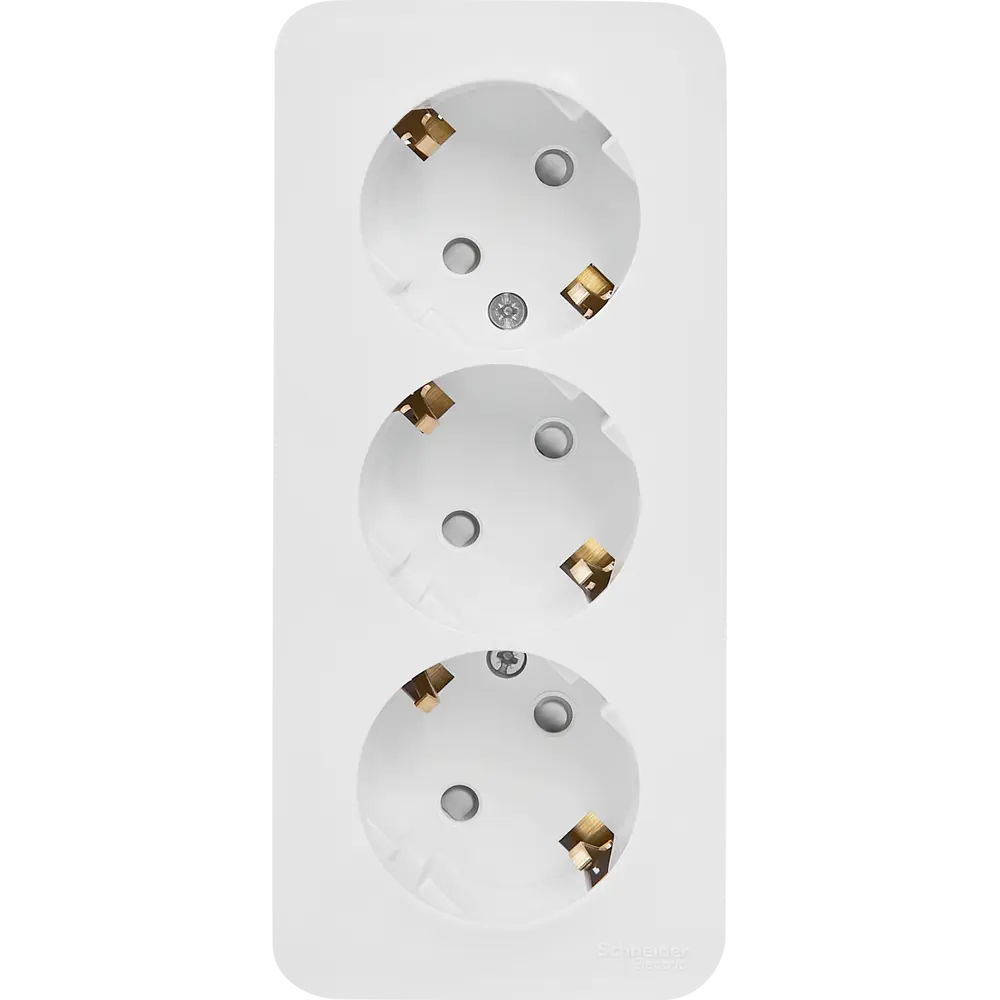 Розетка тройная накладная Schneider Electric Blanca с заземлением цвет белый 86720968 STLM-2137384 SYSTEME ELECTRIC