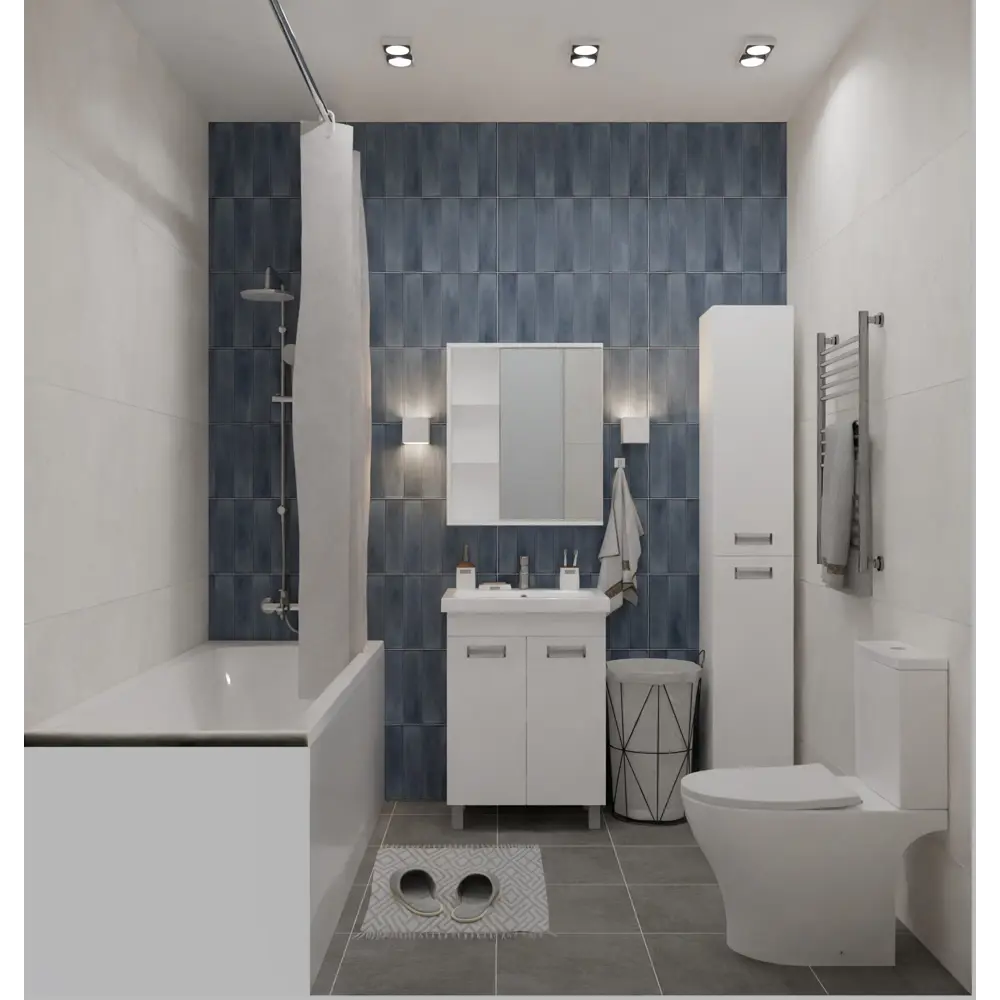 Тумба Vigo Milk 60 56.6x43.4x70 см с раковиной Cersanit Colour керамика 60 см цвет белый STLM-2022013 - Вид №5