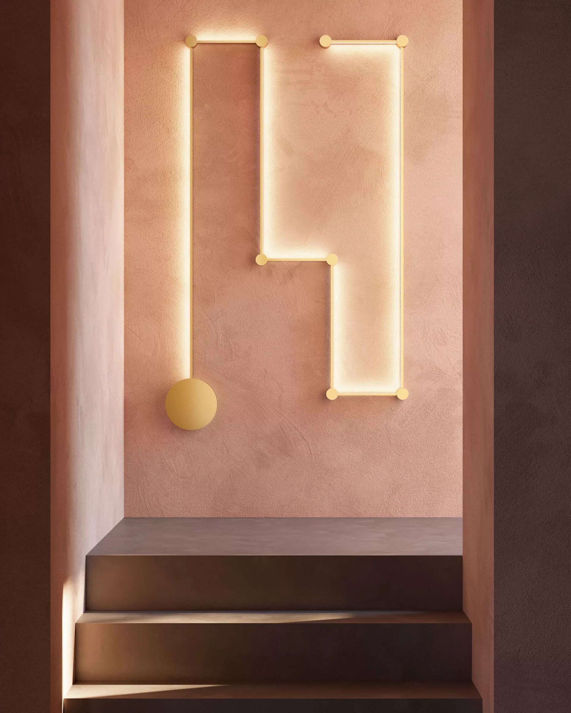 Металлический светодиодный настенный светильник ZAVA DOT TO DOT ARCH-00095536 - Вид №1