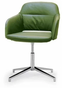 Sinetica Кожаное кресло с подлокотниками для залов ожидания Captain