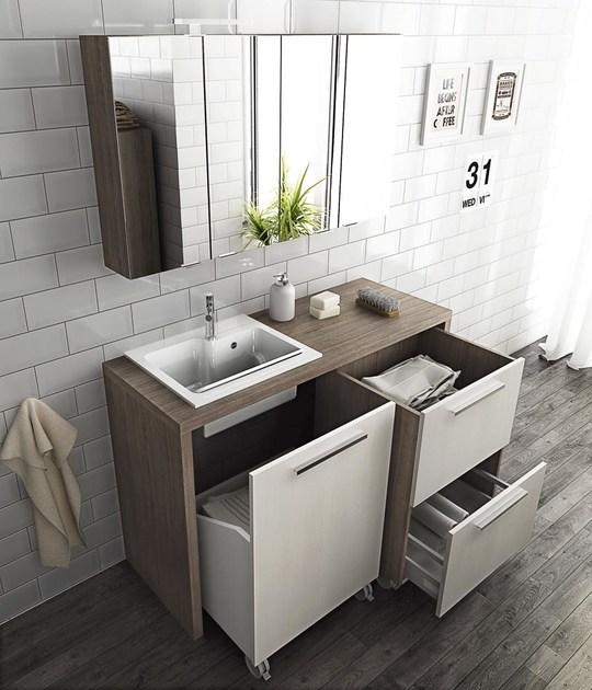 LEGNOBAGNO Модульный шкаф для стирки с раковиной Urban sun-id-1370953 - Вид №1