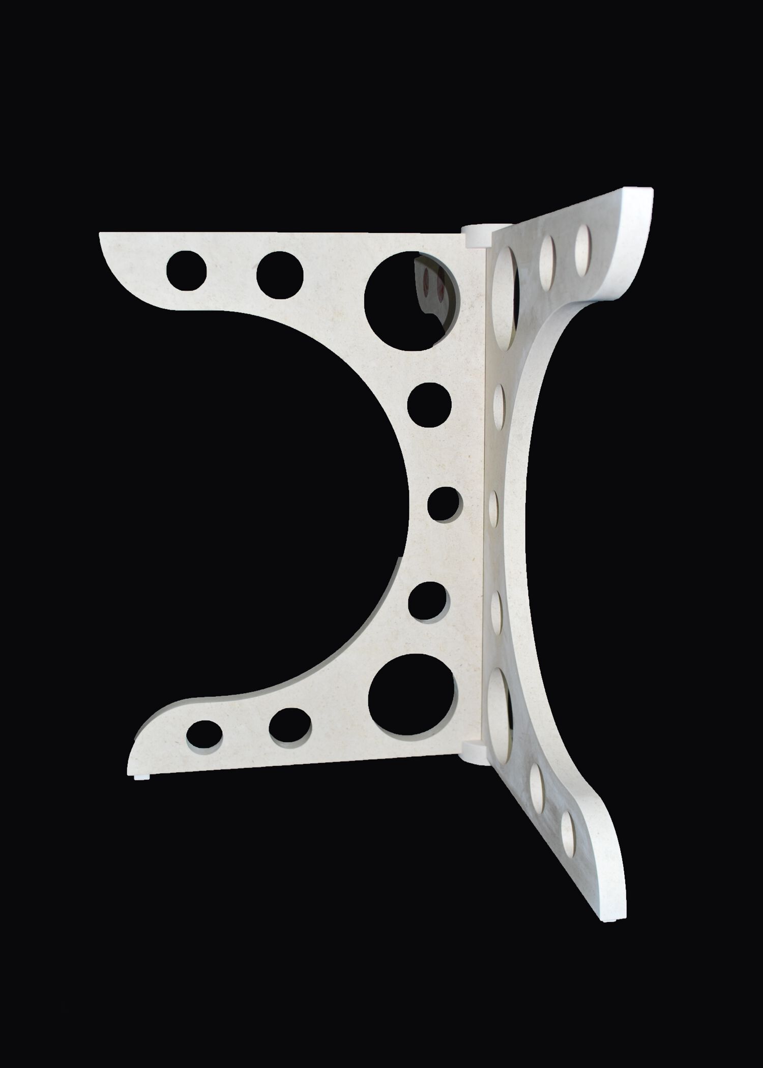 Круглый стеклянный стол с мраморным основанием Pistore Marmi MA-MI ARCH-00010499 - Вид №1