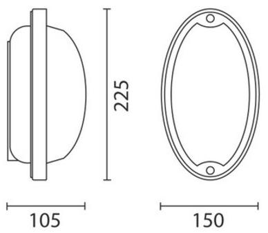iGuzzini Настенный светильник для улицы / потолочный светильник для улицы из алюминия и стекла Ellipse sun-id-1346628 - Вид №1