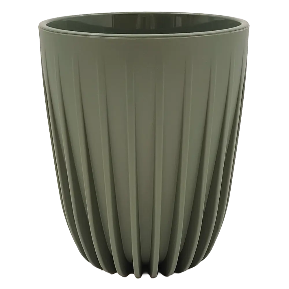 Кашпо Evergreen Design Сигма 19x19x23 см v4.4 л пластик нефрит 89452973 STLM-2061238