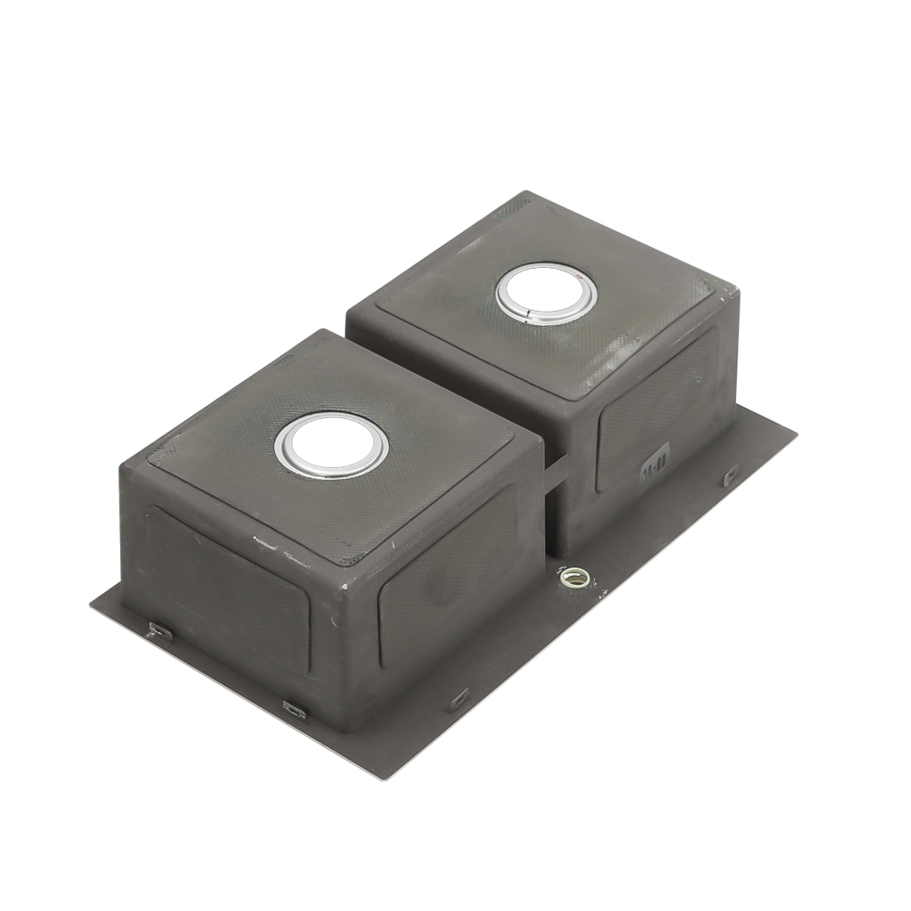 Мойка DS8045H MELANA ProfLine 3,0/220 САТИН 2-я чаша, врезная прямоугольная DS8045H  - Вид №4