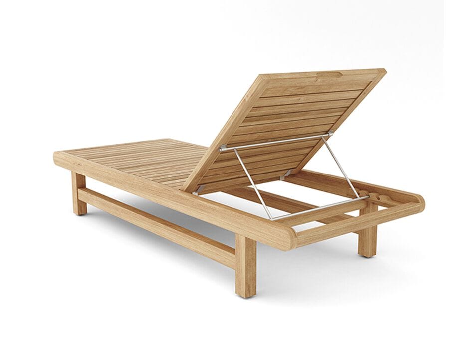 Садовая кровать с откидной спинкой из тикового дерева Walters Resort ARCH-00048499 - Вид №1