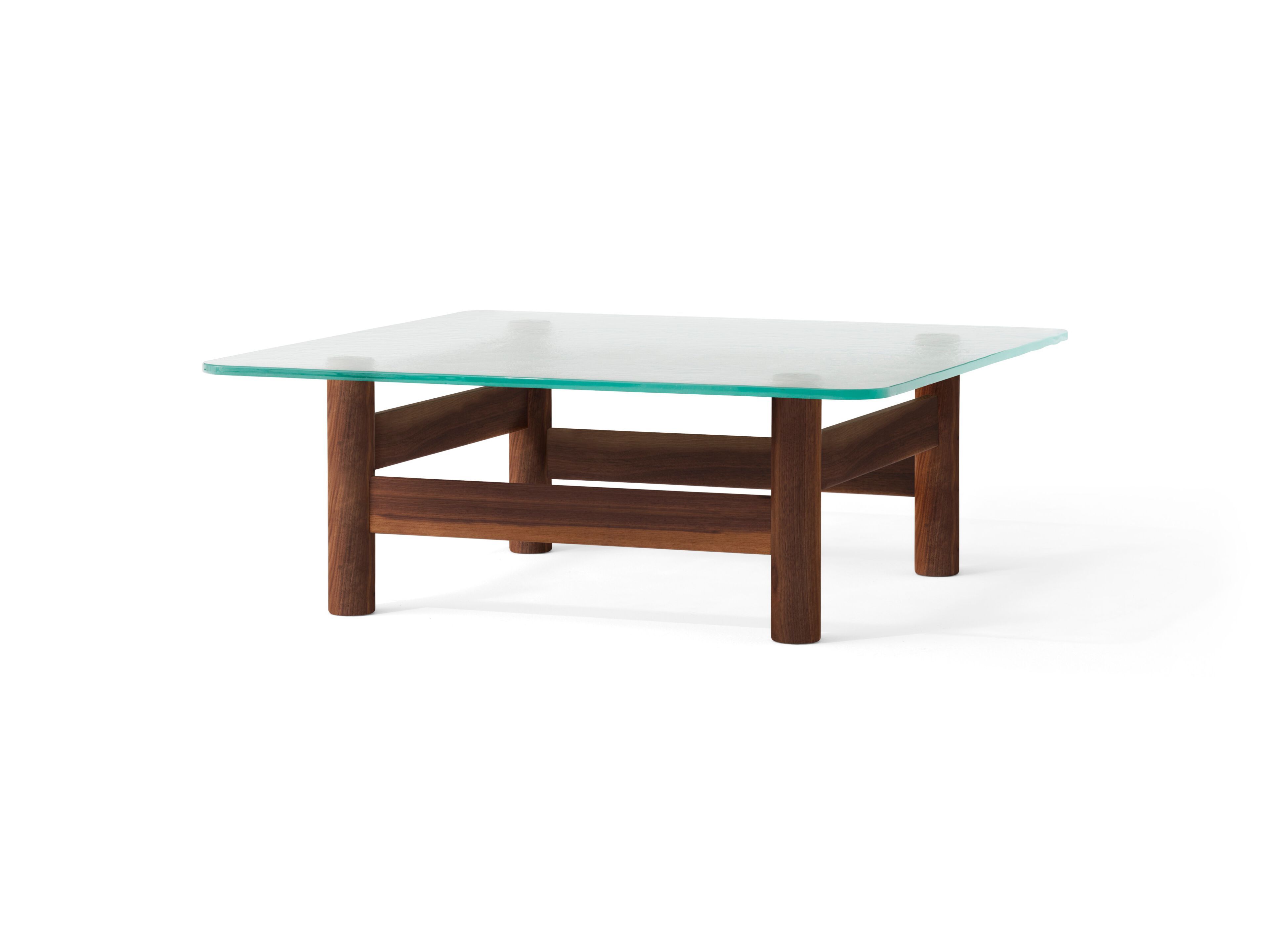 Квадратный деревянный и стеклянный журнальный столик Audo Copenhagen Бразилиа ARCH-00029274 - Вид №3