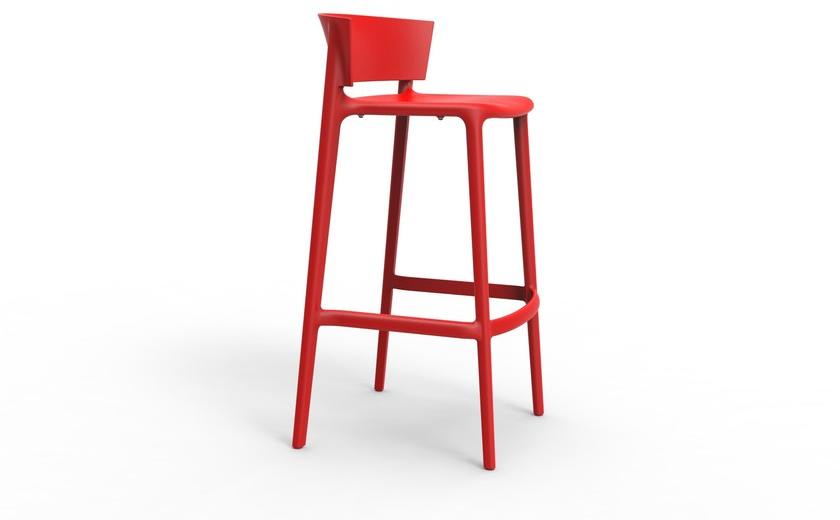 VONDOM Барный стул из полипропилена с подставкой для ног Africa sun-id-1492072 - Вид №3