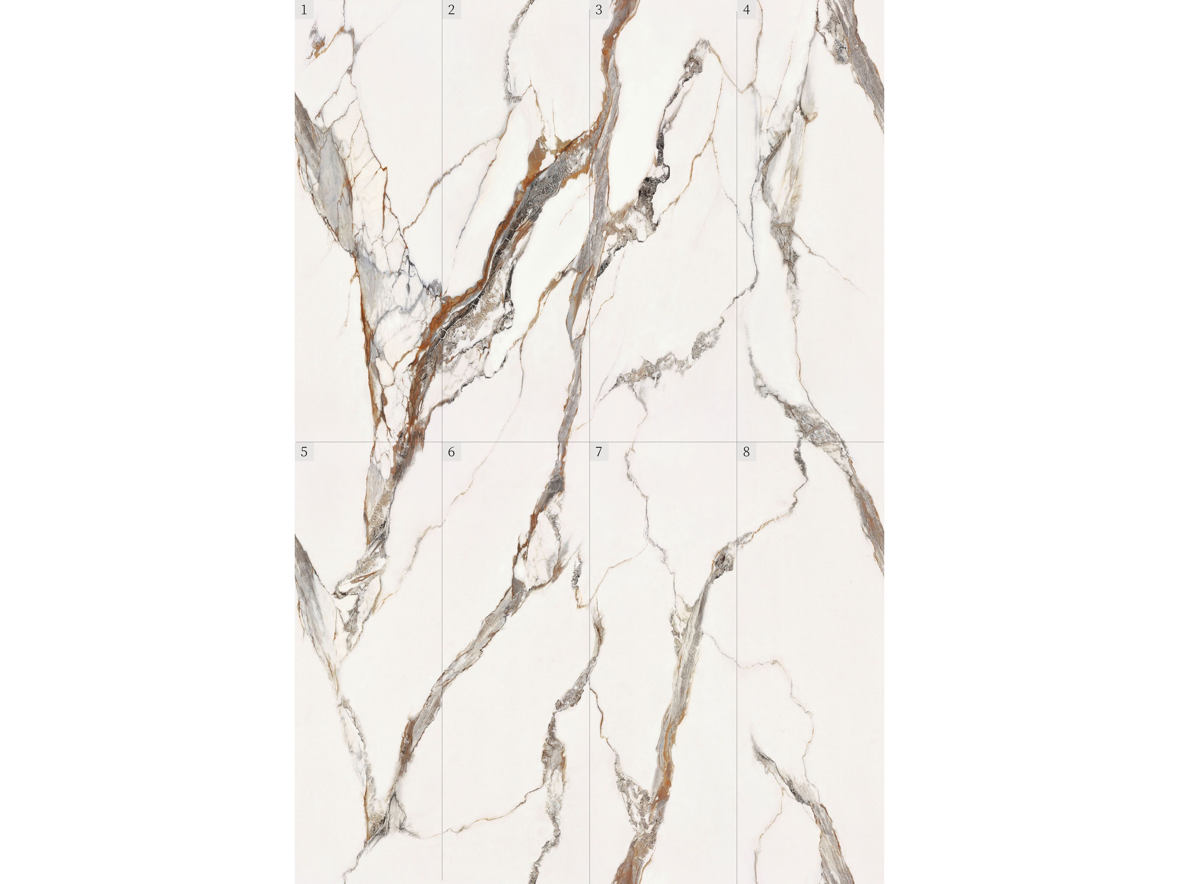 Мраморный пол / покрытие GANI MARBLE TILES BIANCO LILAC ARCH-00051788 - Вид №1