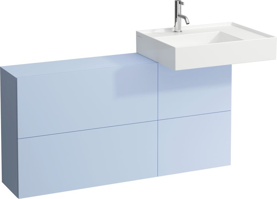 H8103340201121 Раковина с полочкой справа, со специальным скрытым сливом LAUFEN PRO - Вид №11