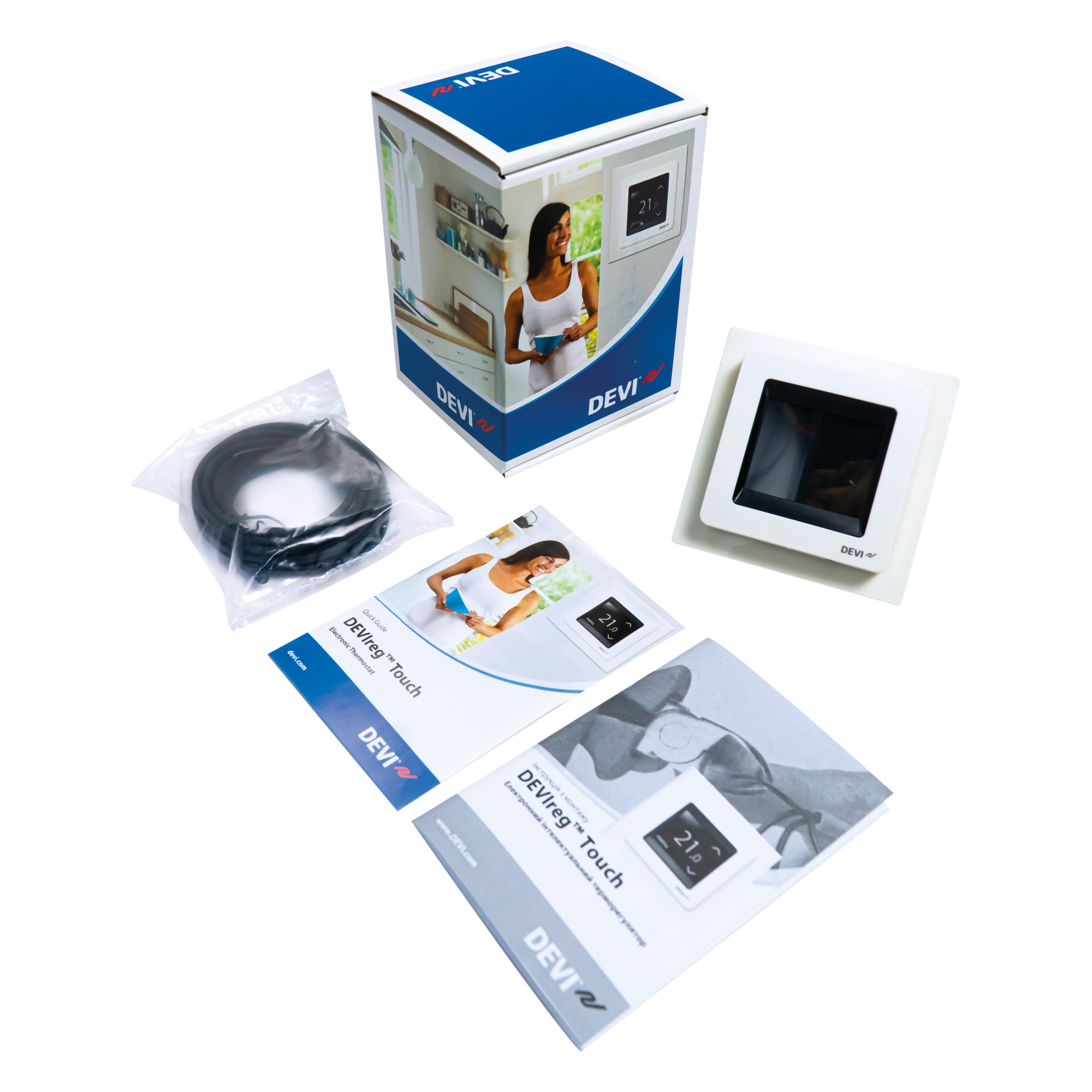 Danfoss DEVIreg™ Smart — программируемый терморегулятор для теплого пола с Wi-Fi DEVIreg Smart терморегулятор черный 140F1143  - Вид №7