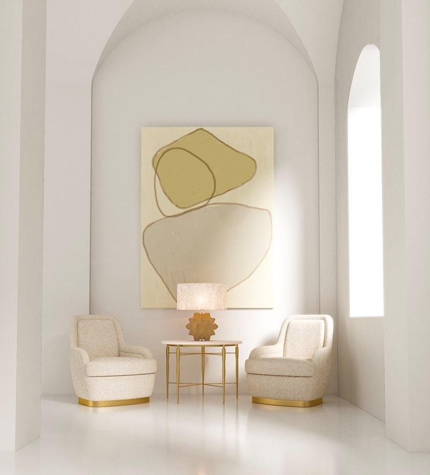 JOSÉ LEITE DE CASTRO Кресло из ткани с подлокотниками  12710068  - Вид №1