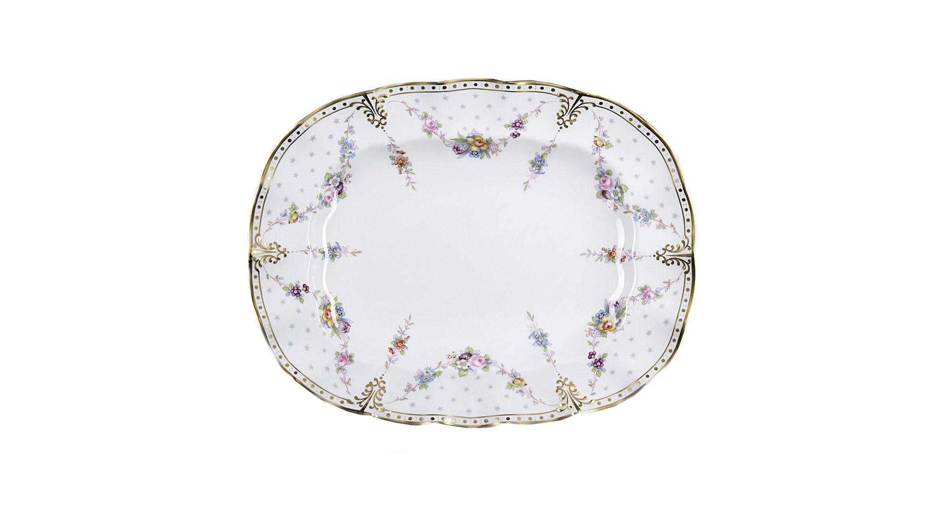 10676169 Royal Crown Derby Сервиз столовый Royal Crown Derby Роял Антуанетта на 6 персон 22 предмета, фарфор Фарфор костяной  - Вид №2