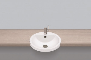 2900000400 Полувстраиваемая раковина, hb.s450h, белая, для простого ухода Alape серия S