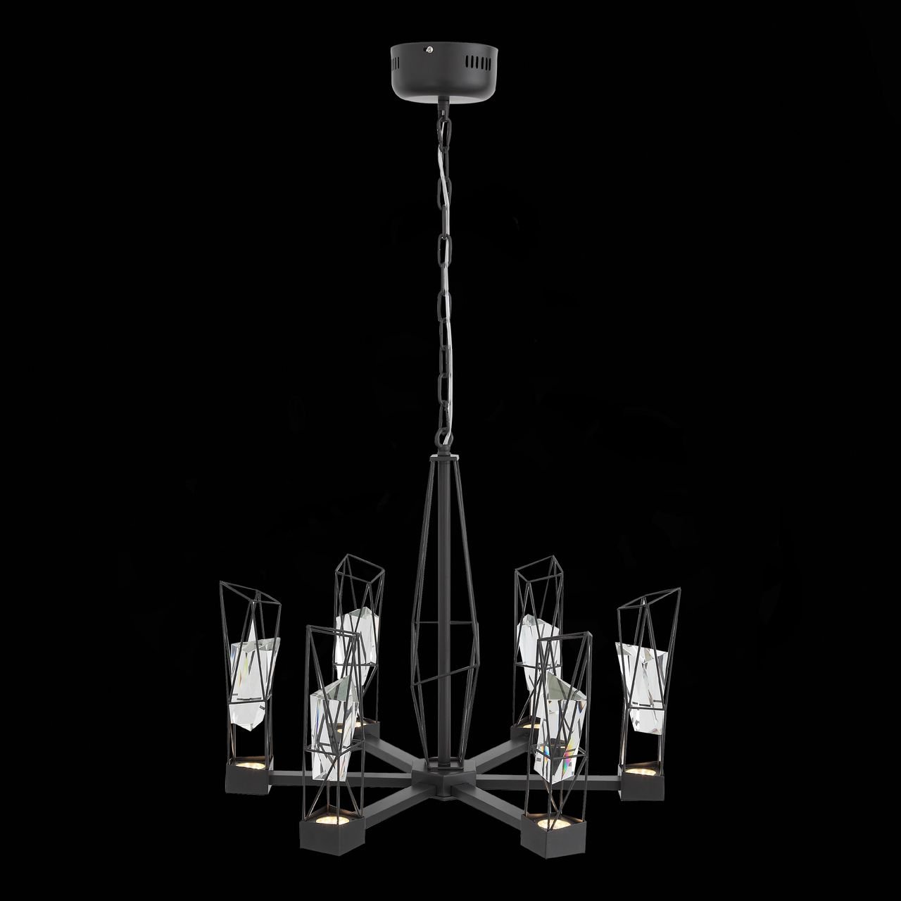 Подвесная светодиодная люстра ST Luce Progetto SL815.303.06 ST LUCE ДИЗАЙНЕРСКИЕ, PROGETTO 108715 Бронза  - Вид №3