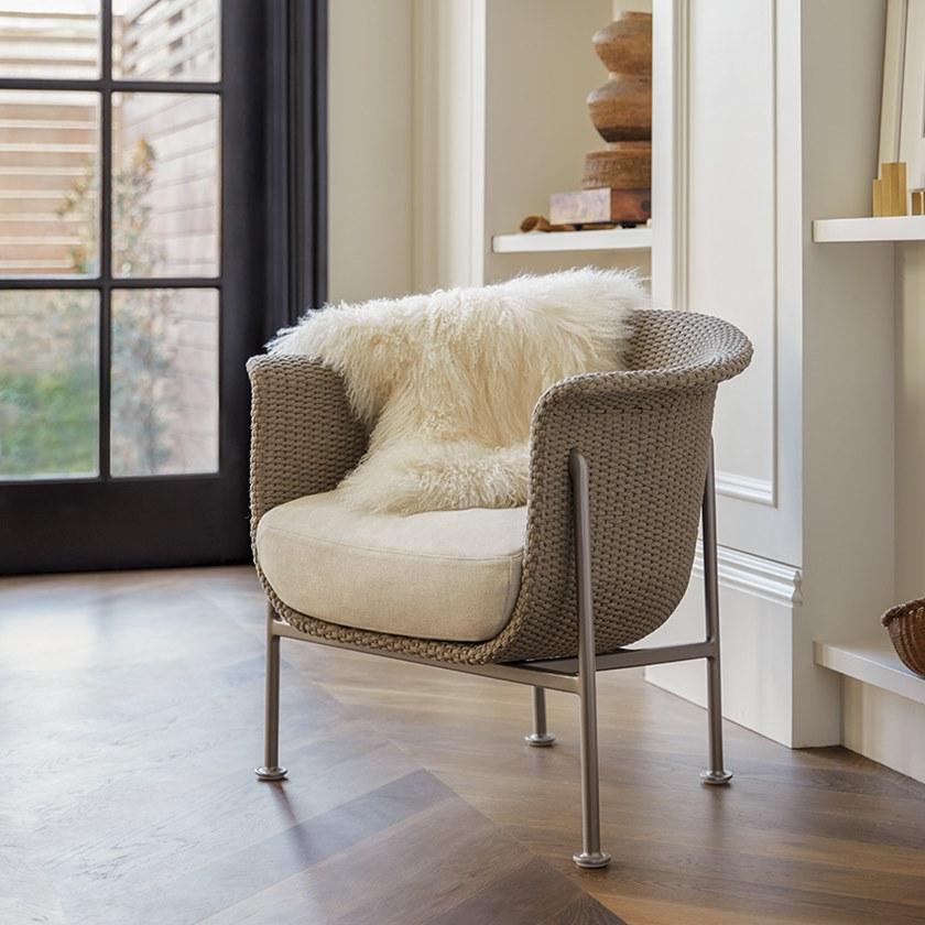 JANUS et Cie Кресло на морской веревке с подлокотниками Gina sun-id-1452137 - Вид №4