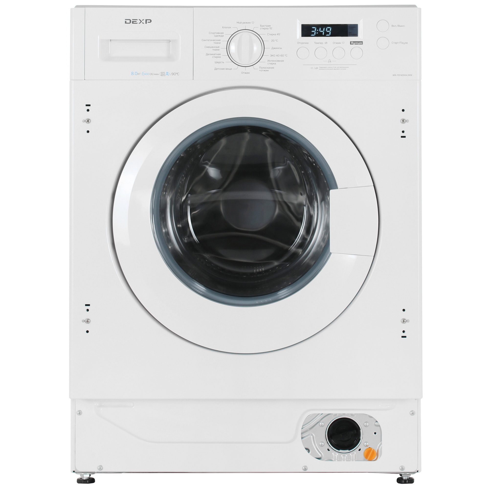 1270767 Встраиваемая стиральная машина DEXP WB-F814DMA/WW STDN-0101967